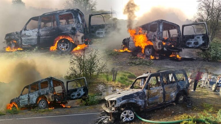 Burning Car: चलती स्‍कॉर्पियो बनी आग का गोला, एक ही परिवार के चार लोगों की जिंदा जलकर मौत; अजमेर में दर्दनाक हादसा