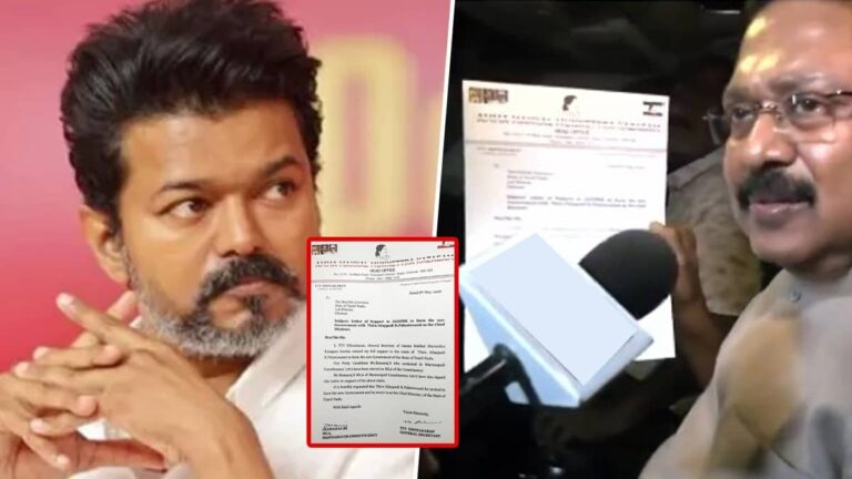 अब तमिलनाडु में हो गया खेला! AMMK ने AIADMK को समर्थन का किया ऐलान; राज्यपाल को पत्र लिखकर विधायकों की खरीद-फरोख्त का लगाया आरोप