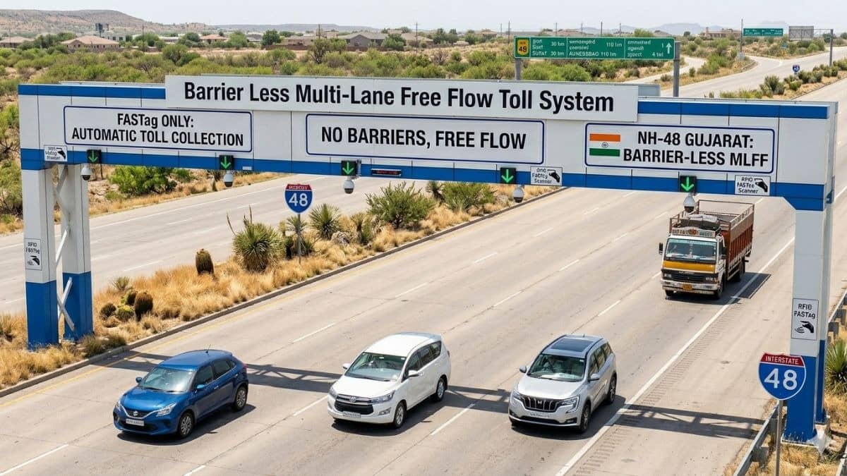 Barrier-Free Toll Plaza: देश में पहली बार 'बैरियर-लेस फ्री फ्लो' टोल सिस्टम की शुरुआत, NH पर बिना रुके कटेगा टोल; सफर का मजा होगा दोगुना