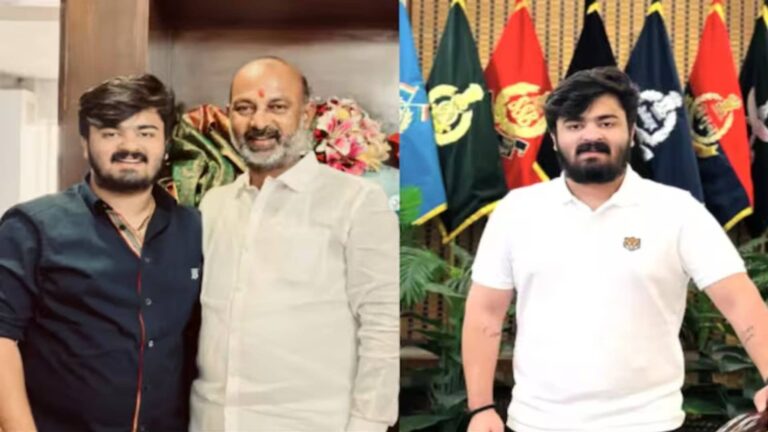 केंद्रीय मंत्री बंडी संजय कुमार ने बेटे भगीरथ को हैदराबाद पुलिस को सौंपा, कहा- कानून के सामने सब बराबर हैं; पॉक्सो एक्ट में है आरोपी