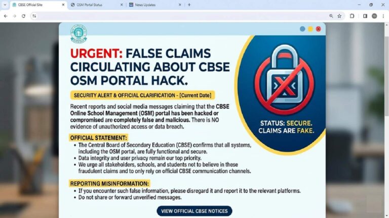 CBSE Portal Hacked: फर्जी था ओएसएम हैक करने का दावा, जानें इस पूरे मामले पर बोर्ड का पक्ष