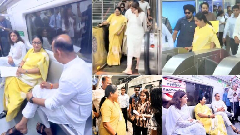 Metro Monday: PM मोदी की अपील पर CM रेखा गुप्ता की पहल, दिल्ली मेट्रो से किया सफर; जनता से की ये अपील