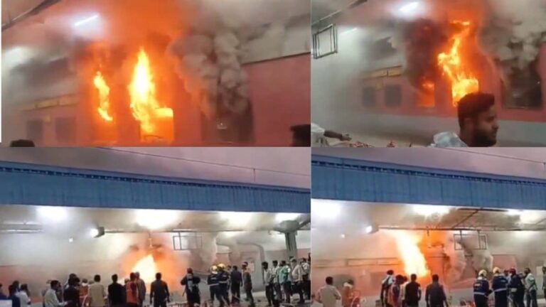 BREAKING: हैदराबाद-जयपुर एक्सप्रेस ट्रेन में लगी भीषण आग, दो AC कोच जलकर खाक