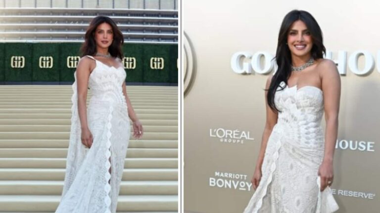 Priyanka Chopra:  20 साल पुरानी चिकनकारी साड़ी का जलवा,  गोल्ड गाला 2026 में प्रियंका चोपड़ा ने की स्टाइलिश एंट्री