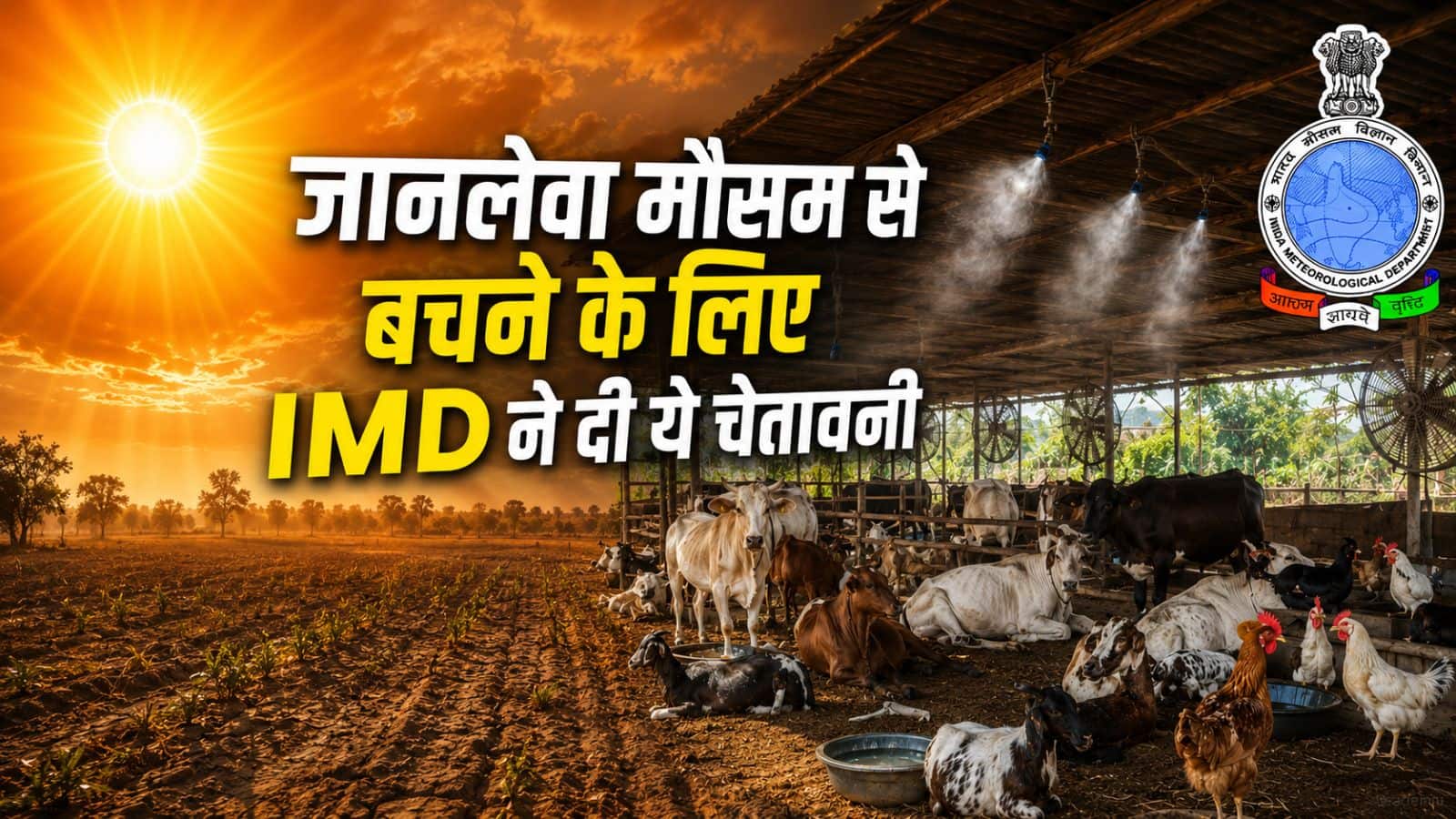 अगर इस जानलेवा मौसम से रहेंगे अनजान तो आपके फार्म की बकरियों और मुर्गियों की जा सकती है जान! IMD ने दी ये चेतावनी