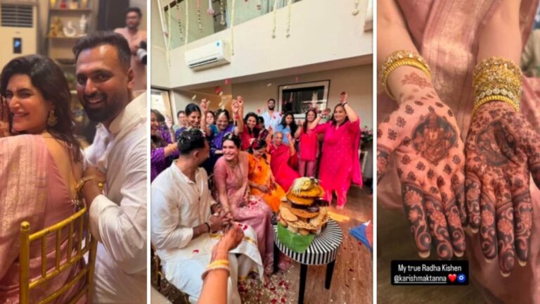 Karishma Tanna baby shower: पूजा-पाठ के साथ करिश्मा तन्ना की हुई गोदभराई, भक्ति में लीन दिखीं एक्ट्रेस