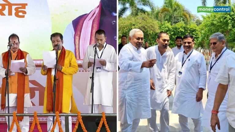 Bihar Cabinet Expansion: सम्राट कैबिनेट का हुआ विस्तार! नीतीश के बेटे निशांत कुमार समेत 32 नए मंत्री बने, देखें किस-किस नेताओं ने ली शपथ