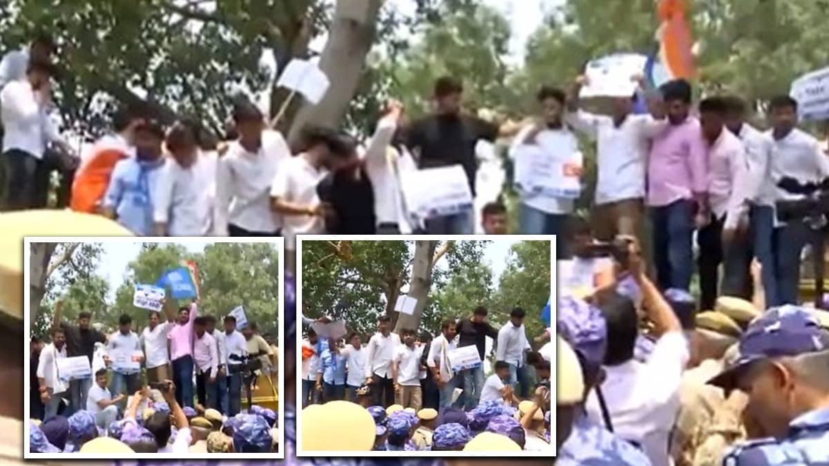 'पेपर चोर, गद्दी...', NEET पेपर लीक को लेकर NSUI कार्यकर्ताओं का फूटा गुस्सा, NTA ऑफिस के बाहर किया जोरदार प्रदर्शन, VIDEO