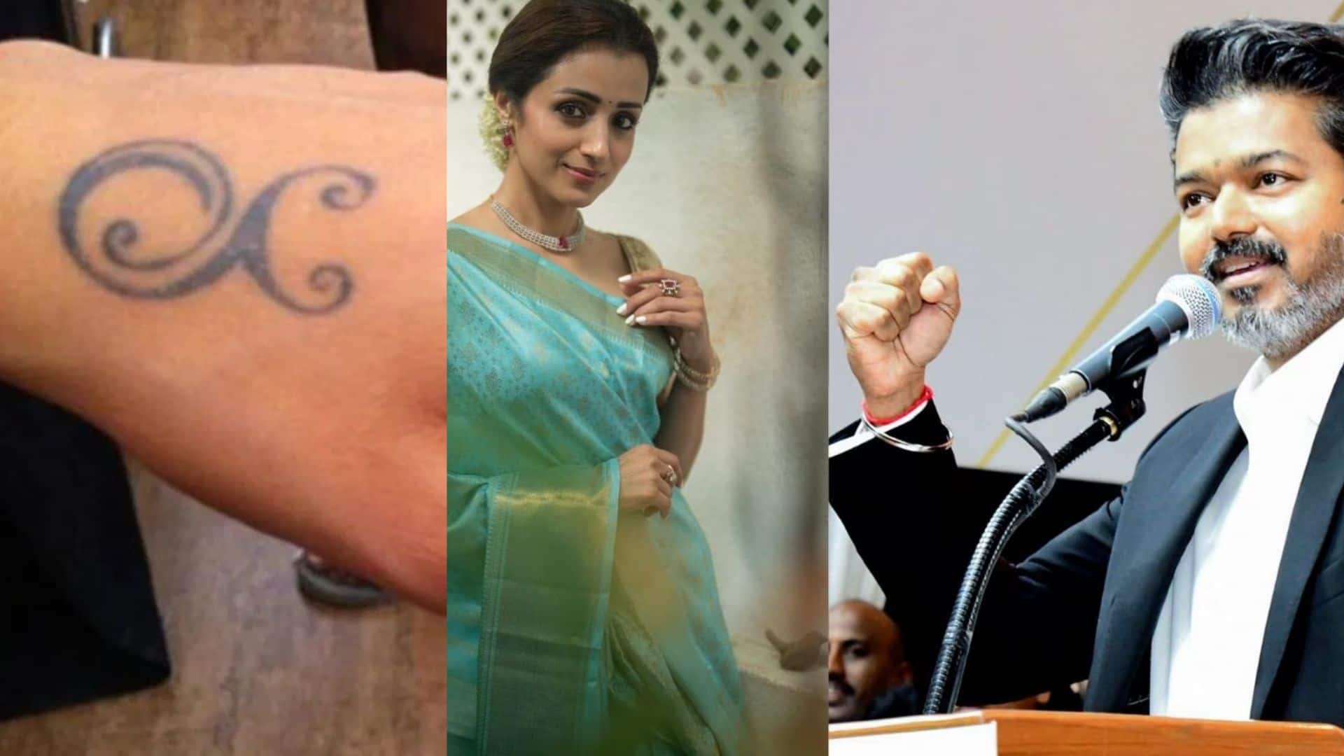 Trisha Krishnan: क्या तृषा का टैटू बना मुख्यमंत्री विजय के लिए 'लकी चार्म'? सोशल मीडिया पर फोटो हो रही वायरल