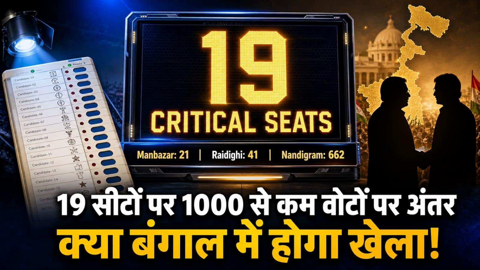 West Bengal Election Results: पश्चिम बंगाल की ये 19 सीटें कहीं BJP को फंसा न दें! इनपर इतना थिन मार्जिन कि कुछ भी मुमकिन