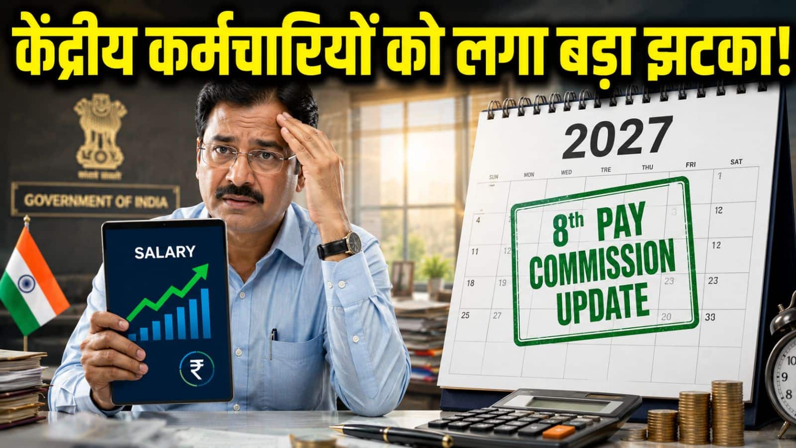 8th Pay Commission: केंद्रीय कर्मचारियों को बड़ा झटका! एक बार फिर बढ़ी ये डेडलाइन, जानें कब मिलेगी बढ़ी हुई सैलरी और पेंशन