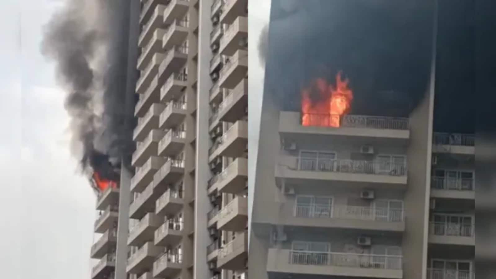 Noida Fire Incident: नोएडा के आइवी काउंटी सोसायटी में लगी भीषण आग, राहत और बचाव कार्य जारी