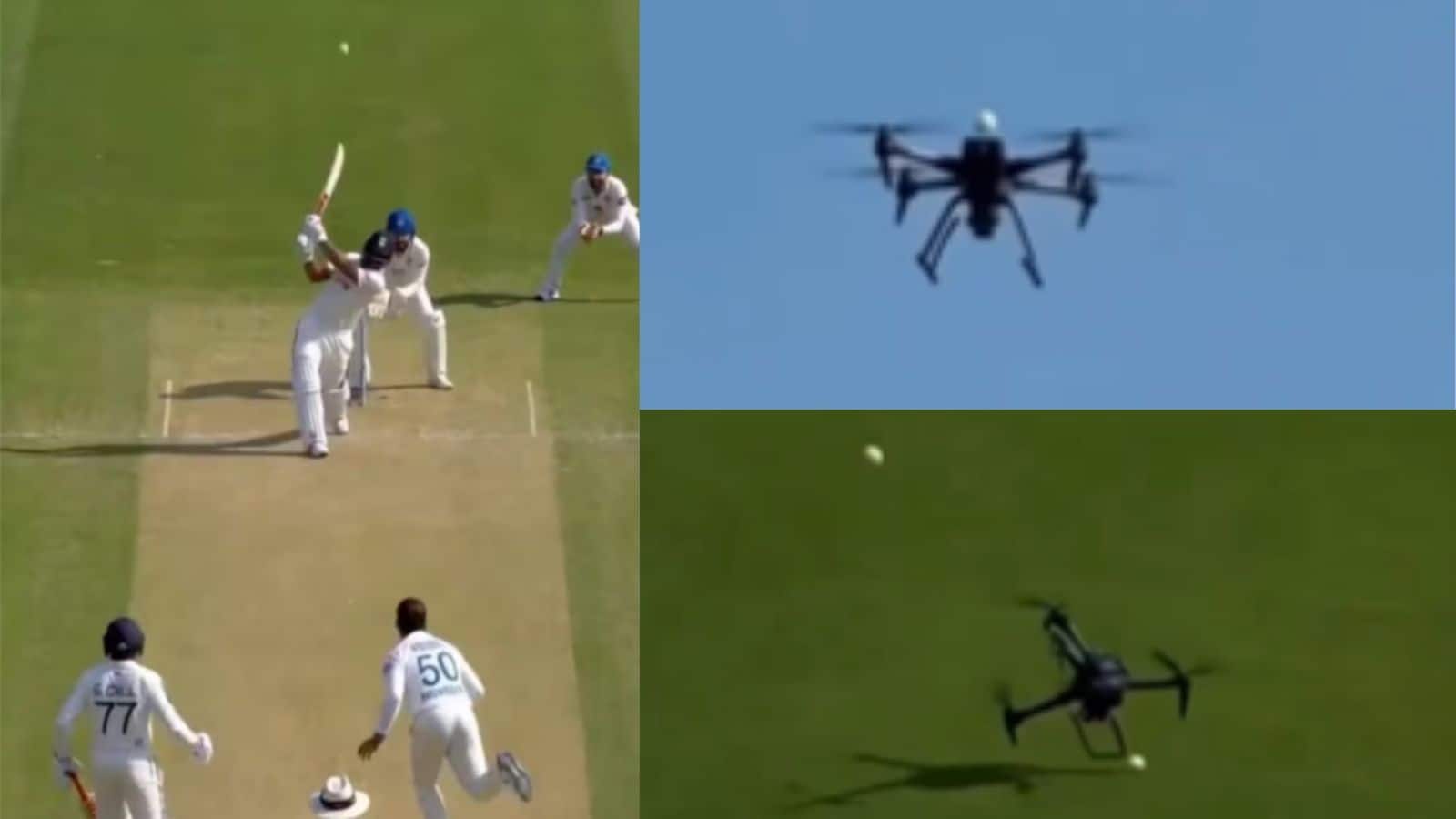 IND vs AFG:  पंत का दमदार शॉट और धड़ाम से नीचे गिरा ड्रोन...टेस्ट मैच में दिखा ये हैरान कर देने वाला नजारा