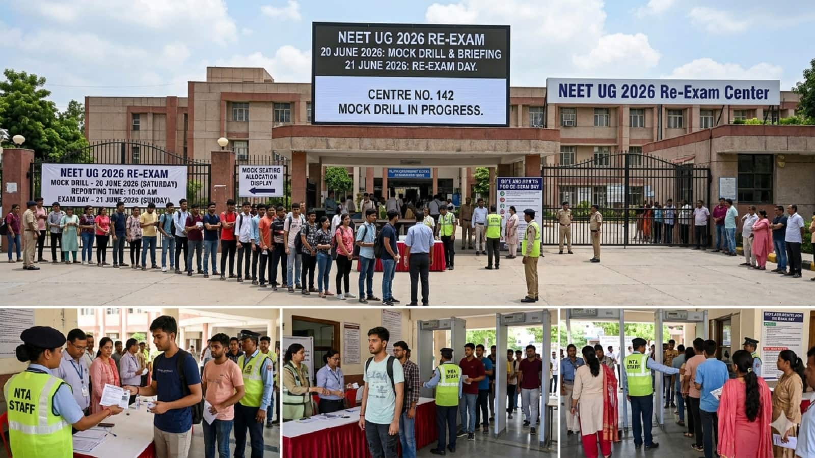 NEET-UG Re-Exam 2026: कल होने वाली परीक्षा के लिए एनटीए आज करेगा पूरे देश में मॉक ड्रिल, पूरे देश में 5500 केंद्रों पर परीक्षा देंगे छात्र
