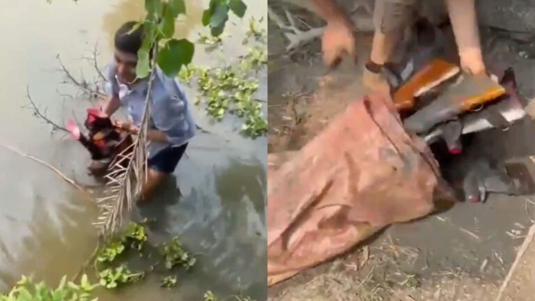 Video: पश्चिम बंगाल में पानी के अंदर छिपाकर रखे गए थे असलहा, बारूद! ऐसे खोज निकाले गए
