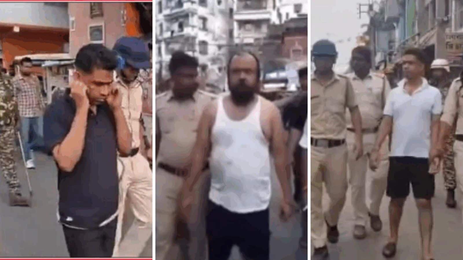 West Bengal News Update: 'ये राम राज्य है...'; हाथों में हथकड़ी और कमर में रस्सी... पश्चिम बंगाल पुलिस ने गिरफ्तारी के बाद TMC के बाहुबलियों का सरेआम निकाला जुलूस