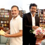 तमिलनाडु CM विजय ने दिल्ली में राहुल और सोनिया गांधी से की मुलाकात, क्या हुई बात?