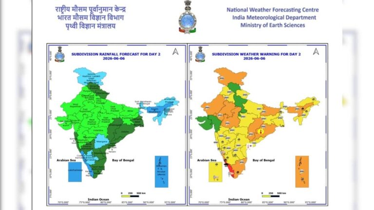 कल का मौसम 6 जून: दिल्ली, UP, बिहार.. इन जगहों पर आंधी-तूफान, 17+ राज्यों में हैवी बारिश का अलर्ट, जानें अपने इलाके का वेदर अपडेट
