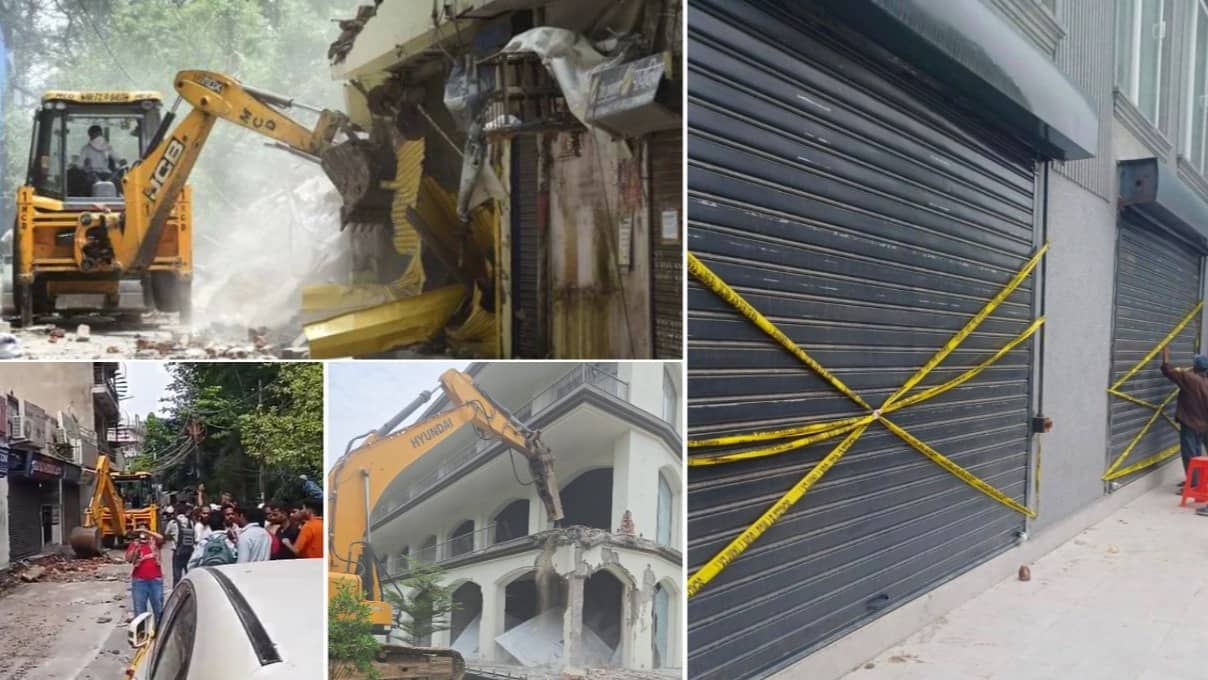 मालवीय नगर अग्निकांड में 21 मौतों के बाद दक्षिण दिल्ली में ताबड़तोड़ एक्शन... 32 इमारतों को किया चिह्नित, अवैध निर्माण पर गरजा बुलडोजर, VIDEO