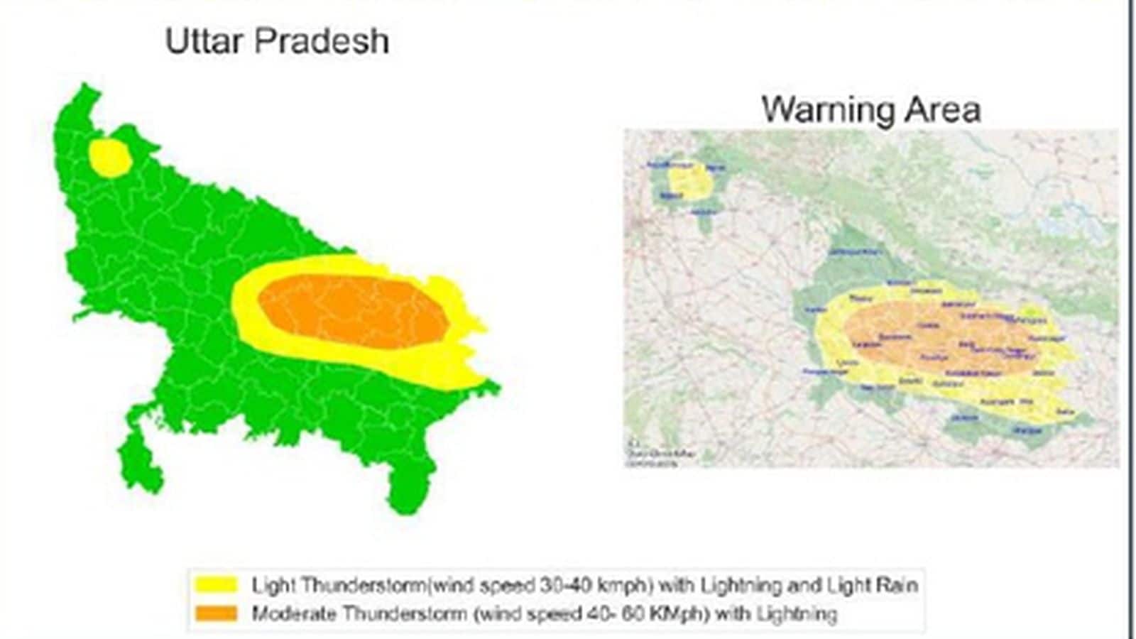 UP Weather Update: अगले कुछ घंटों में यूपी के 22+ जिलों में आंधी-तूफान और बवंडर का अलर्ट, IMD ने बताया कहां-कहां होगी बारिश