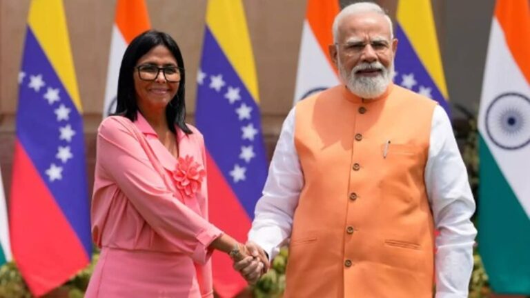 होर्मुज संकट के बीच वेनेजुएला की कार्यवाहक राष्ट्रपति दिल्ली पहुंची, PM मोदी से हुई मुलाकात; तेल के अलावा भारत को क्या-क्या मिलेगा?