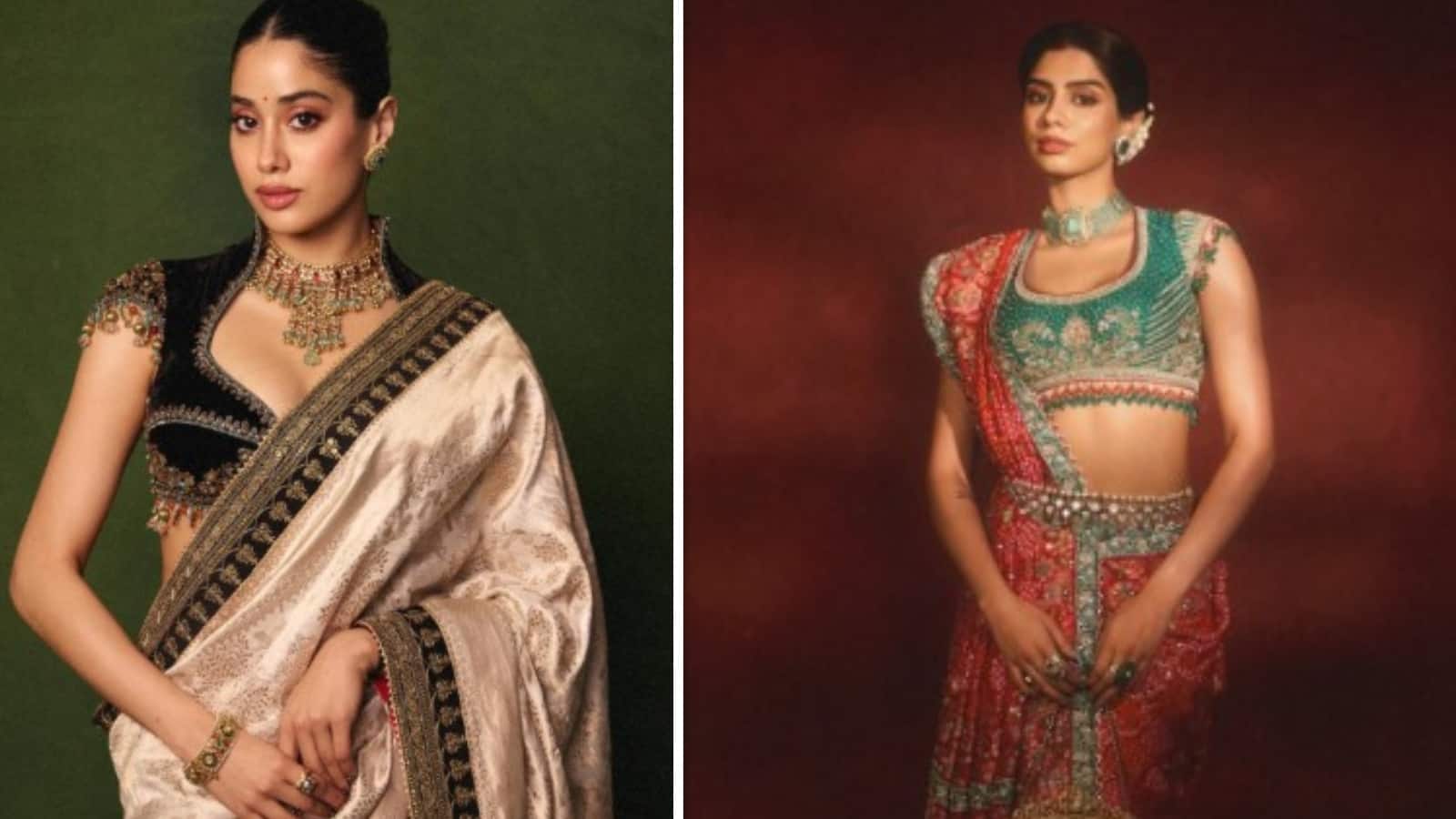 Janhvi Kapoor And Khushi Kapoor: जाह्नवी कपूर-खुशी कपूर ने मिनिमलिज़्म छोड़कर हेरिटेज स्टाइल ढाया कहर, आप भी ले सकते हैं टिप्स