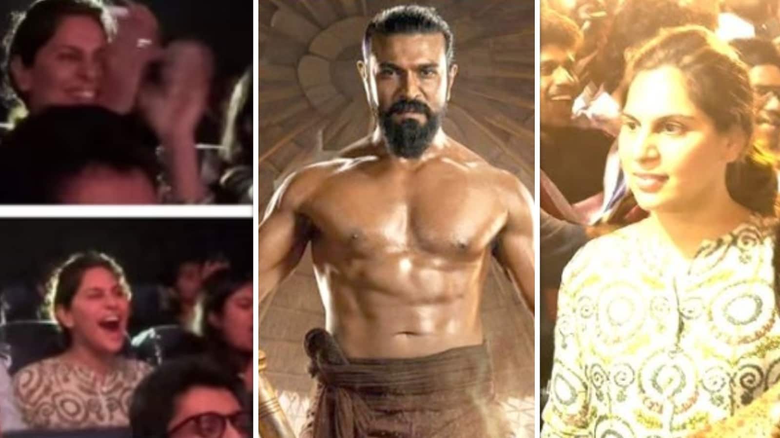 Ram Charan Peddi: हैदराबाद थिएटर में फैंस के साथ राम चरण स्टारर 'पेड्डी' देखने पहुंची लव लेडी उपासना, चीयर करते-तालियां बजाते वीडियो हुआ वायरल