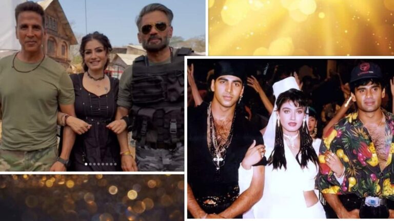Raveena Tandon: अक्षय कुमार-सुनील शेट्टी के साथ रवीना टंडन ने शेयर की फोटो, फैंस की पुरानी यादें हुईं ताजा