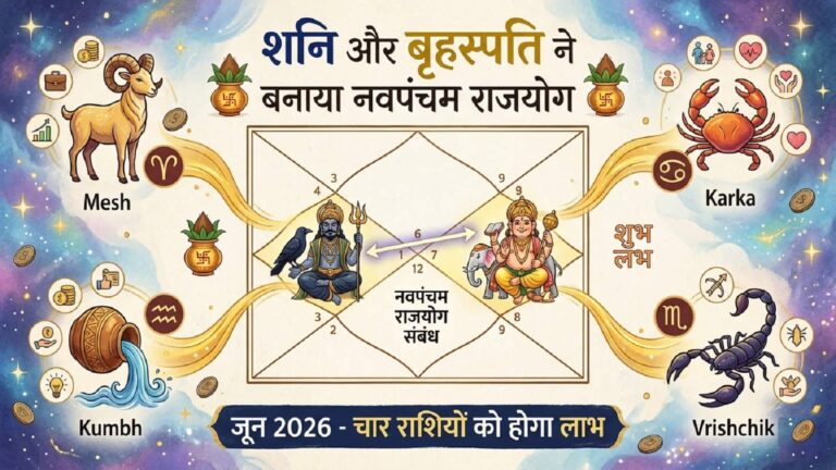 Navpancham Rajyog 2026: शनि के साथ मिलकर गुरु ने बनाया नवपंचम राजयोग, अब ये 4 राशियां बटोरेंगी मुनाफा