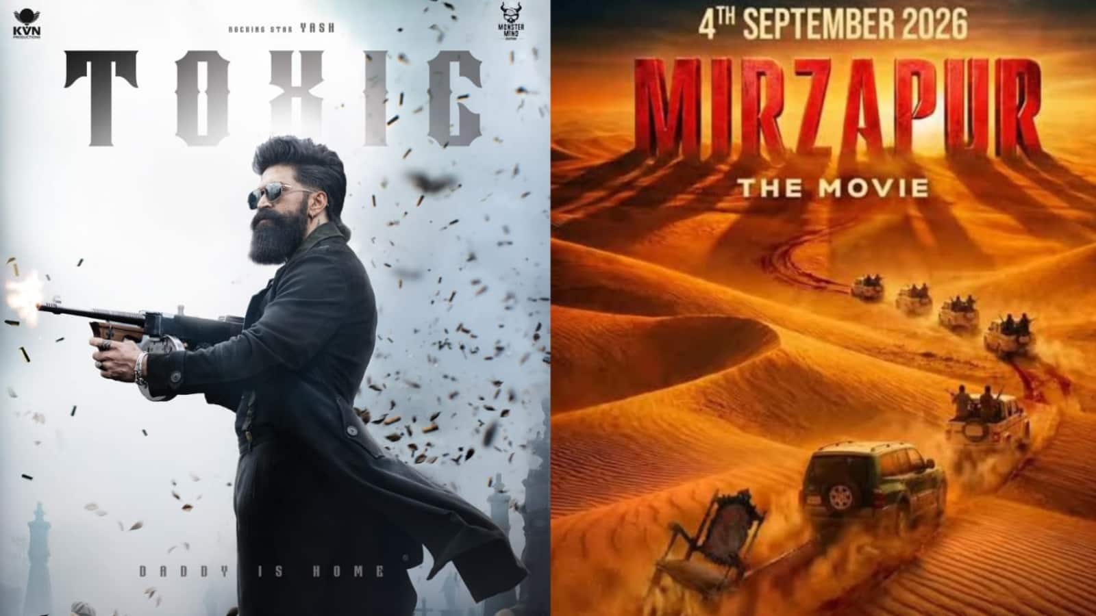 Upcoming Movies: अगस्त-सितंबर में सिनेमाघरों की होगी चांदी, 'टॉक्सिक' और 'मिर्जापुर द मूवी' बैक टू बैक देंगी दस्तक