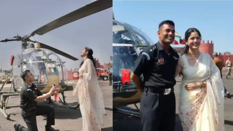 Viral Video: आर्मी कैप्टन ने सबके सामने घुटनों पर बैठकर गर्लफ्रेंड को किया प्रपोज, वीडियो हुआ वायरल