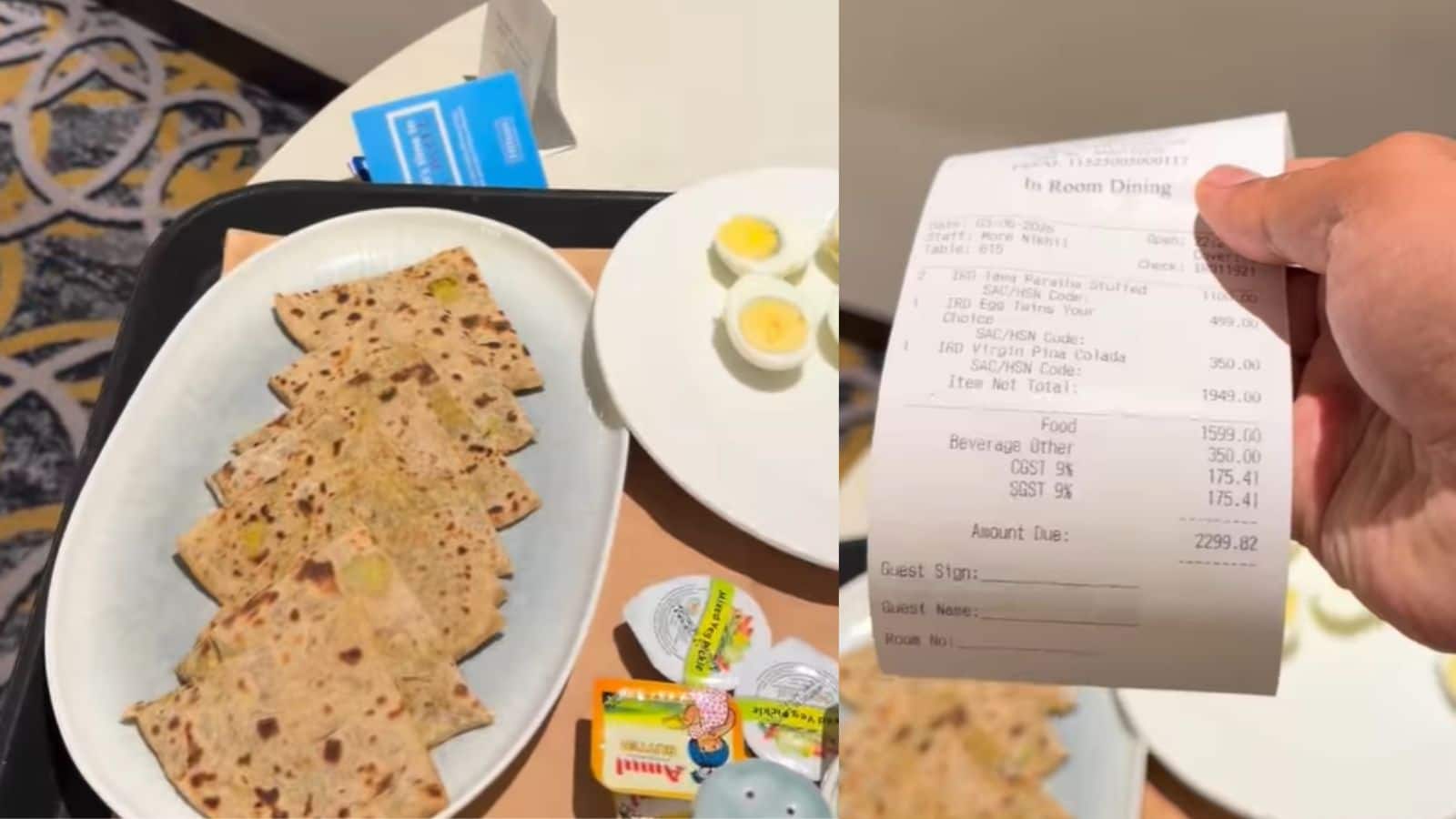 Viral Video: लग्जरी होटल के खाने की कीमतों पर छिड़ी बहस, 3 अंडों के बिल ने खींचा ध्यान