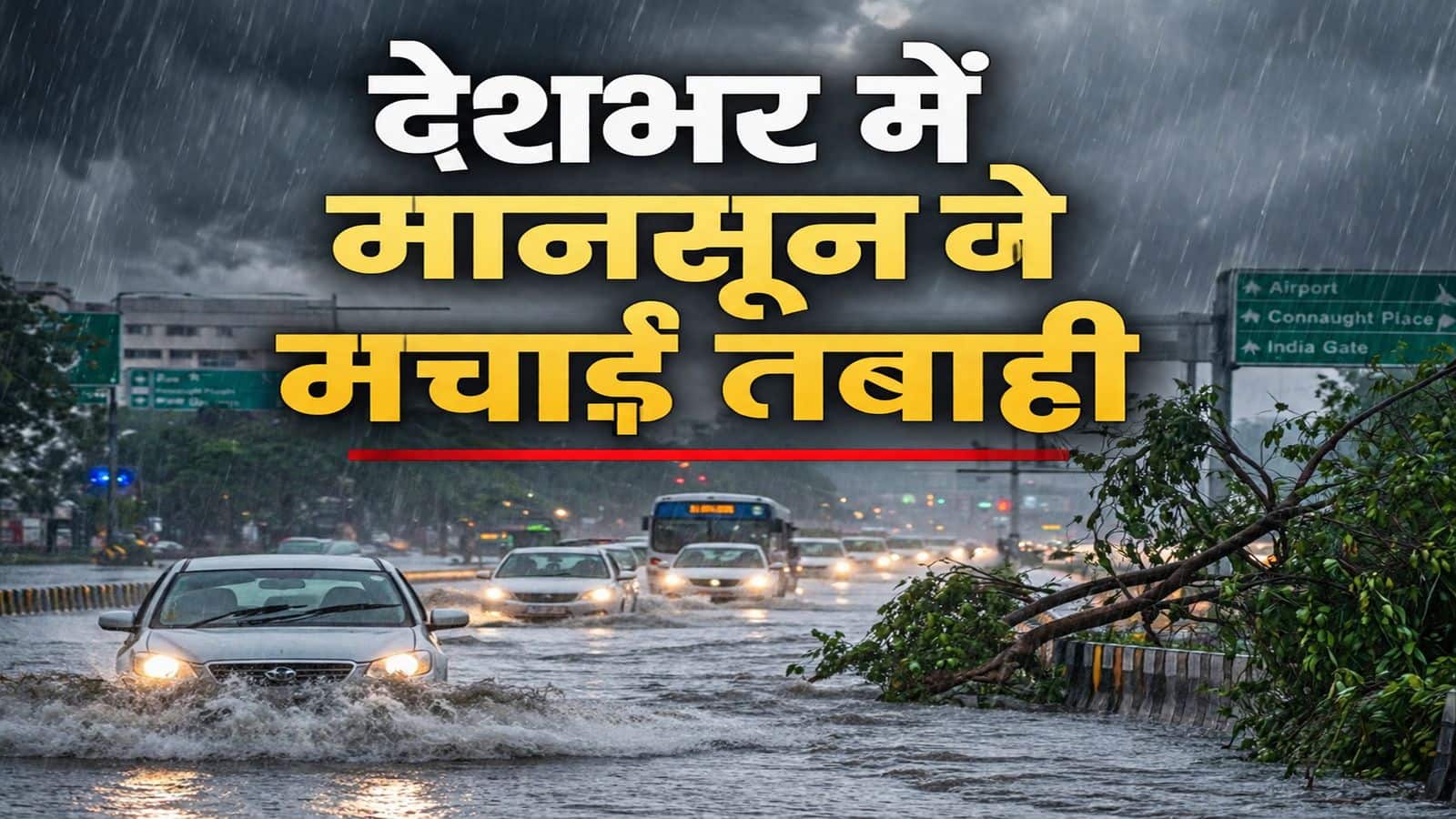 IMD Heavy Rain Alert: देशभर में मानसून का कहर! दिल्ली-मुंबई और कश्मीर समेत कई राज्यों में भारी बारिश का अलर्ट, बाढ़-भूस्खलन का भी खतरा
