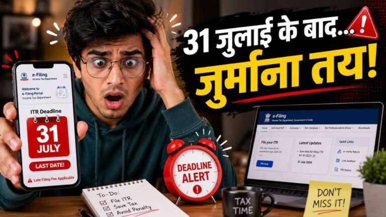 ITR Deadline Alert: 31 जुलाई के बाद ITR भरा तो लगेगा जुर्माना! जानिए लेट रिटर्न दाखिल करने पर कितना होगा नुकसान