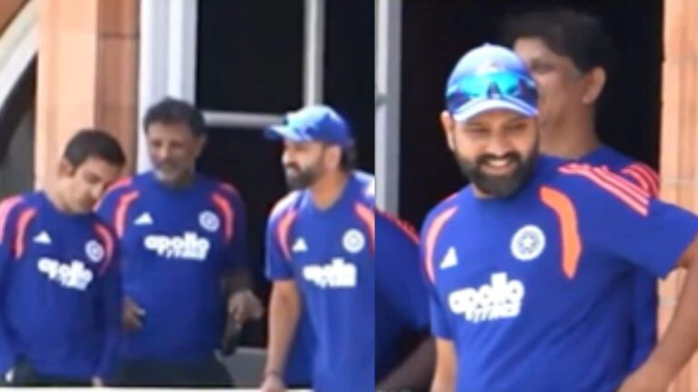 IND vs ENG: रिटायरमेंट की खबरों के बीच कोच गंभीर से हंजी-माजक करते दिखे रोहित शर्मा, वायरल हो रहा ये वीडियो
