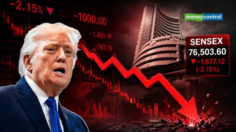 Stock Market Crash: ट्रंप के बयान से तबाही! सिर्फ 40 मिनट में सेंसेक्स 1000 अंक टूटा; अब तीन फैक्टर पर मार्केट की नजर