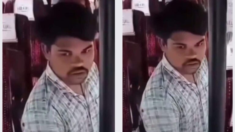 VIDEO: बस में लड़की के सामने युवक करने लगा अश्लील हरकत! फिर युवती ने सिखाया सही सबक