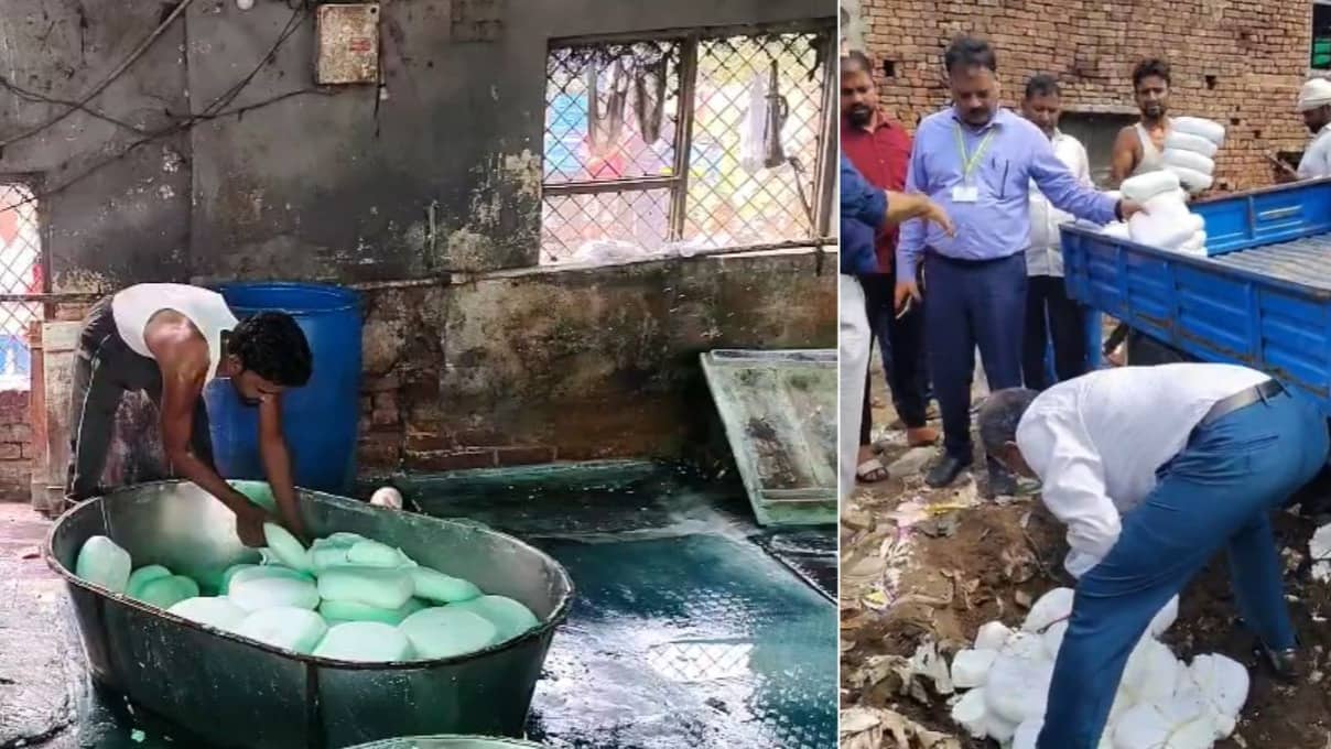 अलीगढ़ में फूड सेफ्टी टीम की बड़ी छापेमारी, 400 किलो नकली पनीर और 2000 लीटर सिंथेटिक दूध नष्ट किया, कई डेयरी सील