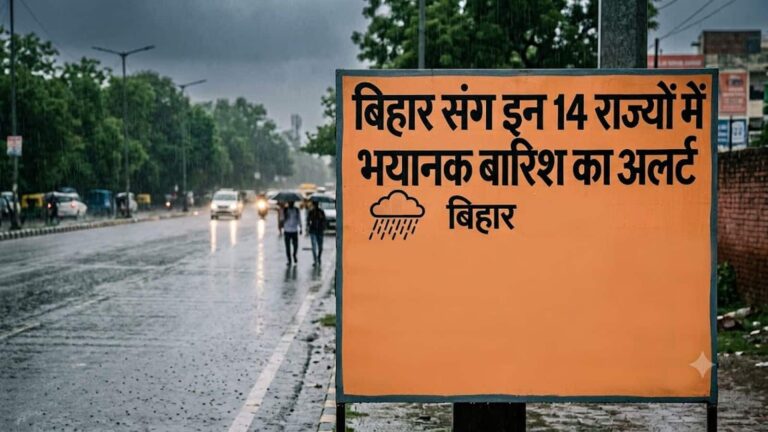 भारी बारिश की रेड वॉर्निंग 15 जुलाई: बिहार संग इन 14 राज्यों में भयानक बारिश का अलर्ट, चक्रवाती सिस्टम एक्टिव होने से आंधी-तूफान का भी खतरा