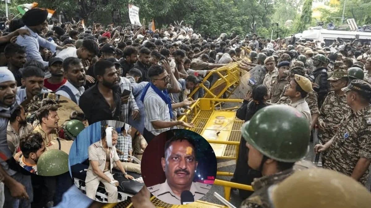 CJP Jantar Mantar Protest: '5-6 हजारों की भीड़ थी, अचानक पत्थर फेंका...', पथराव में घायल हुए ACP ने सुनाई हमले की कहानी खुद की जुबानी
