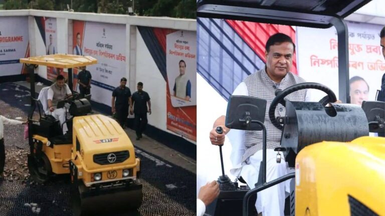CM हिमंता बिस्वा सरमा का 'सिंघम' अवतार! खुद रोड रोलर चलाकर कुचल दी 472 करोड़ से अधिक की ड्रग्स, Video Viral
