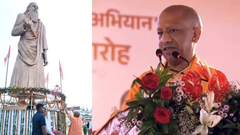 भदोही का नाम फिर होगा संत रविदास नगर, वाराणसी में CM योगी का बड़ा ऐलान, कहा- सपा ने जो पाप किया था उसे हम...