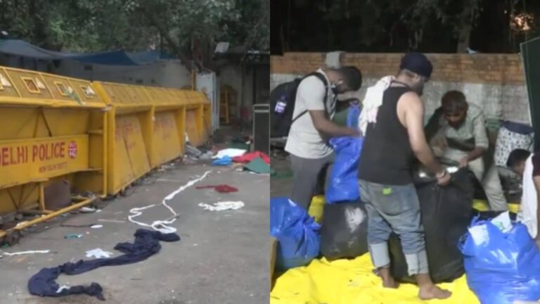 Jantar-Mantar: CJP का आंदोलन खत्म होते ही जंतर-मंतर पर पसरा सन्नाटा, खाली हुआ धरनास्थल, हटाए गए टेंट और लाउडस्पीकर; VIDEO