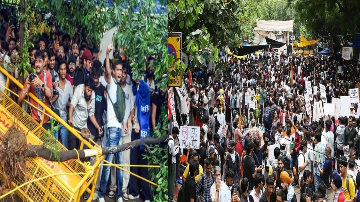 Delhi: 'जंतर-मंतर पर भीड़ बेकाबू थी, वॉर्निंग के बाद बल प्रयोग किया', एक्शन रिपोर्ट में पुलिस का दावा