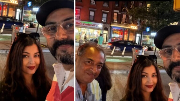 Abhishek Bachchan: फिल्म की शूटिंग के दौरान न्यूयॉर्क में ऐश्वर्या राय के साथ दिखे अभिषेक बच्चन, वायरल हुई फोटो
