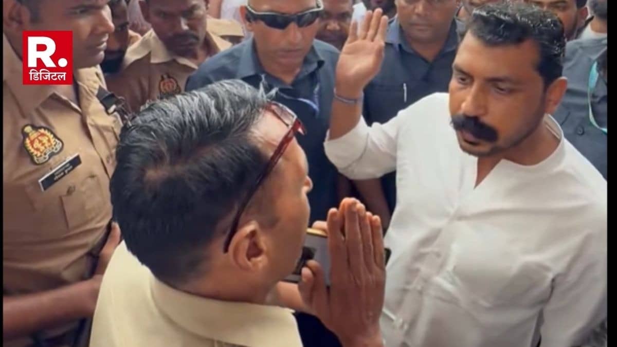 'आप गाली क्यों दे रहे हो, हमारी गाड़ी किस आधार पर रोकोगे, बबूल हमारे जाट समाज का...', टोल पर रोका तो पुलिस से चंद्रशेखर की तू तू-मैं मैं, VIDEO