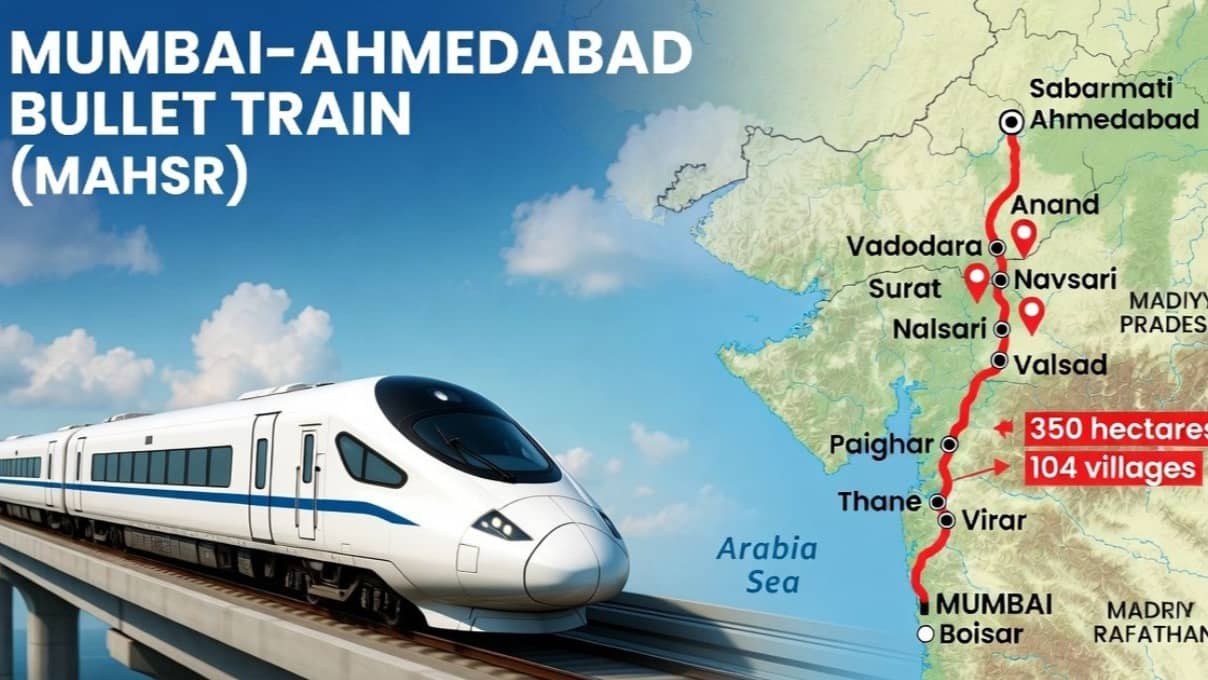India's First Bullet Train: 15 अगस्त से दौड़ेगी देश की पहली बुलेट ट्रेन, मुंबई से अहमदाबाद के बीच इन 12 स्टेशनों पर रुकेगी, जानें खासियत