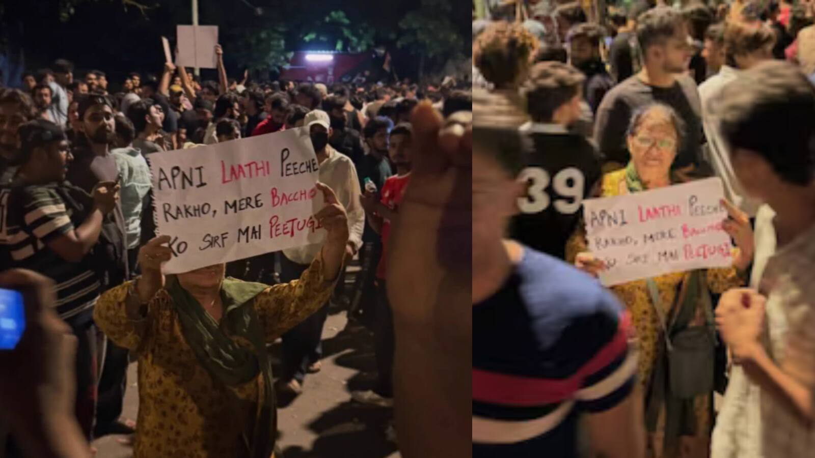 NEET Protest में छाई ये 'देसी मां', पोस्टर पर लिखी एक लाइन पढ़कर इंटरनेट हुआ दीवाना