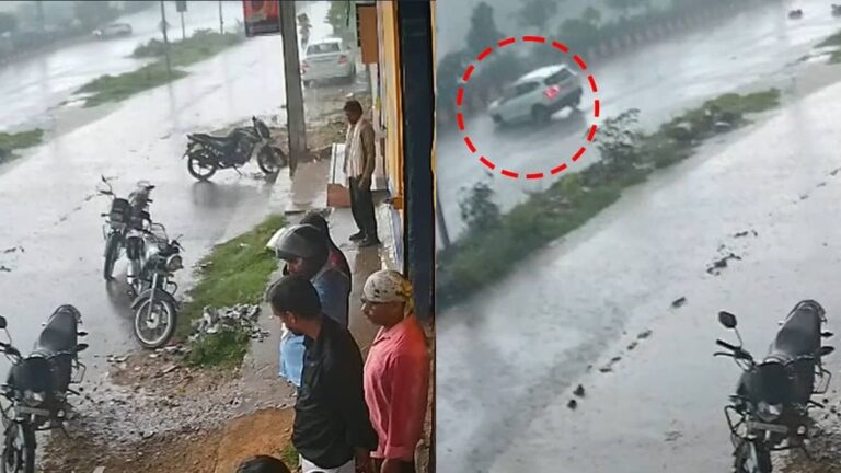 VIDEO: रफ्तार के कहर ने ली जान, 'किलर रोड' पर बेकाबू कार ने स्कूटी सवार को मारी जोरदार टक्कर, CCTV में कैद हुआ मौत का भयावह मंजर