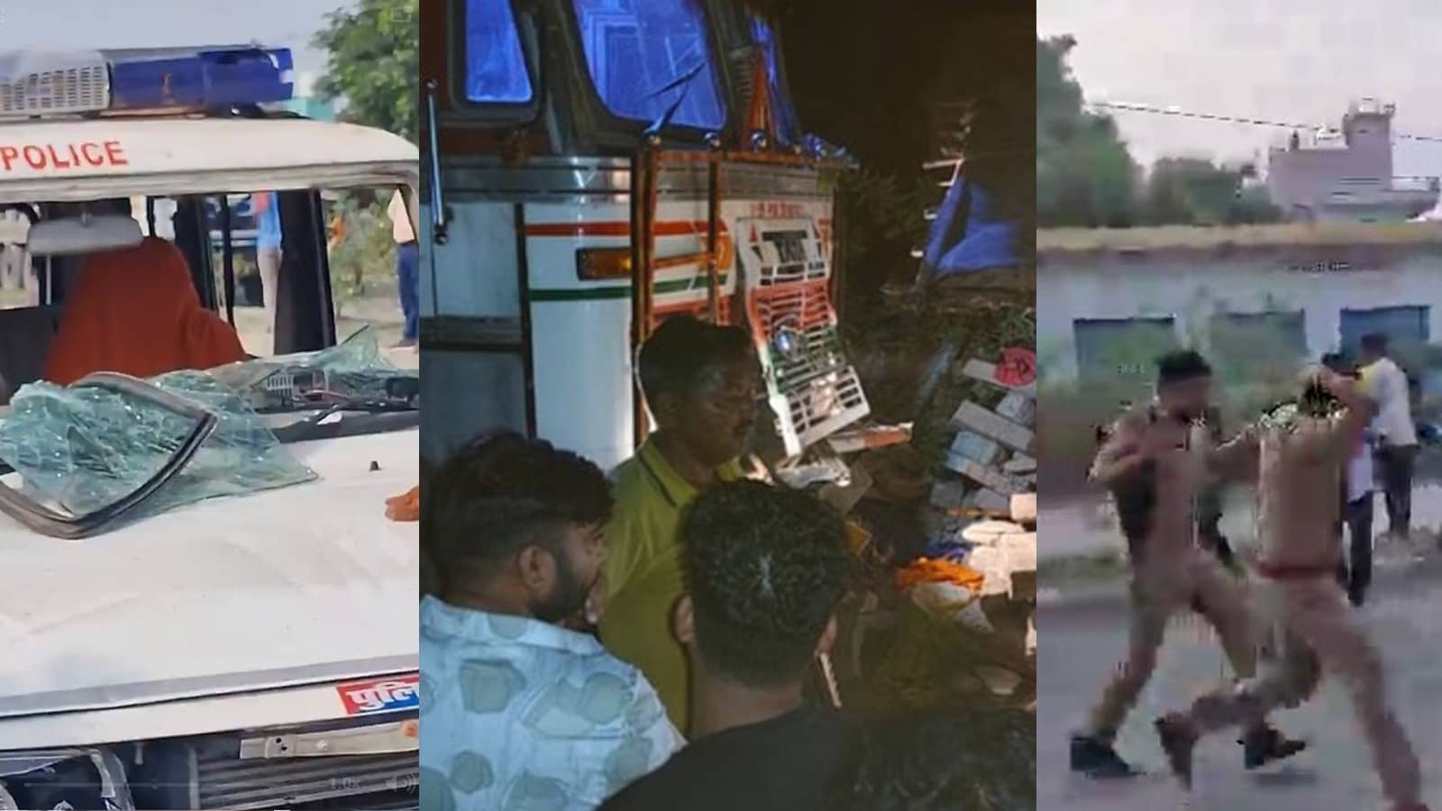 UP: घर में जा घुसा अनियंत्रित ट्रक, तीन लोगों की मौत के बाद मिर्जापुर में भारी बवाल; आक्रोशित भीड़ ने की पुलिस पर पत्थरबाजी; दरोगा समेत 4 सिपाही घायल